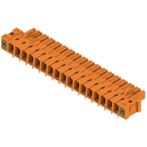 Stiftleiste, 17-polig, RM 5.08 mm, abgewinkelt, orange, 1843900000 Rabatt