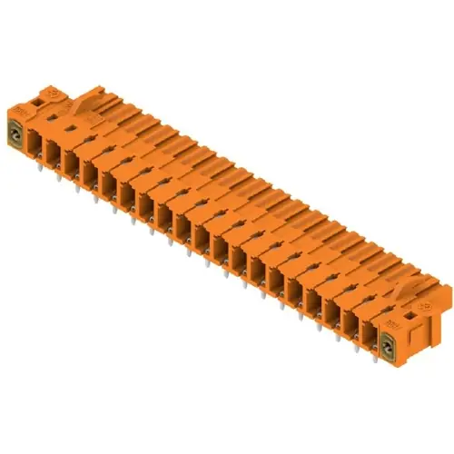 Garantierte Lieferung Stiftleiste, 19-polig, RM 5.08 mm, abgewinkelt, orange, 1843920000