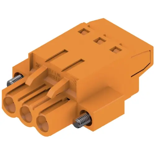 Stiftleiste, 3-polig, RM 5.08 mm, gerade, orange, 1844000000 Sonderangebot
