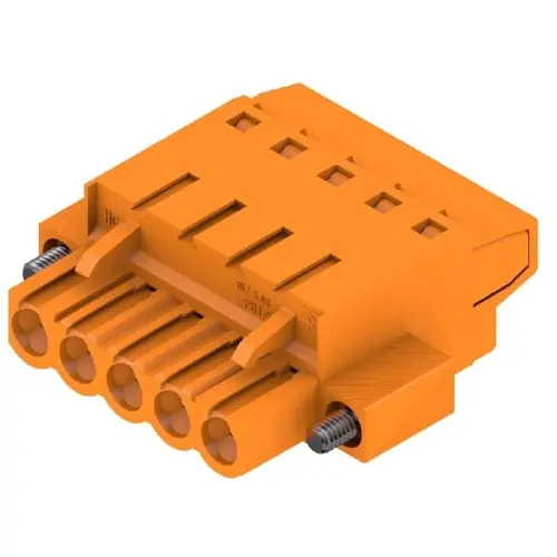 Stiftleiste, 5-polig, RM 5.08 mm, gerade, orange, 1844020000 Gratis Versand