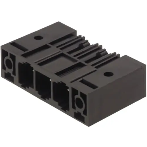 Preisreduziert Stiftleiste, 3-polig, RM 10.16 mm, abgewinkelt, schwarz, 1851130000