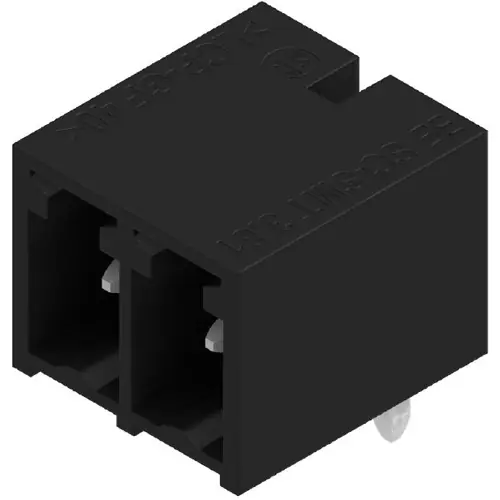 Stiftleiste, 2-polig, RM 3.81 mm, abgewinkelt, schwarz, 1862460000 Direktkauf