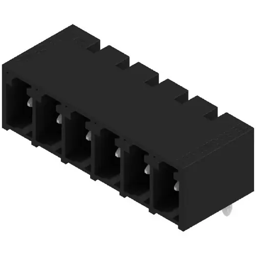 Stiftleiste, 6-polig, RM 3.81 mm, abgewinkelt, schwarz, 1862510000 Knallerangebot
