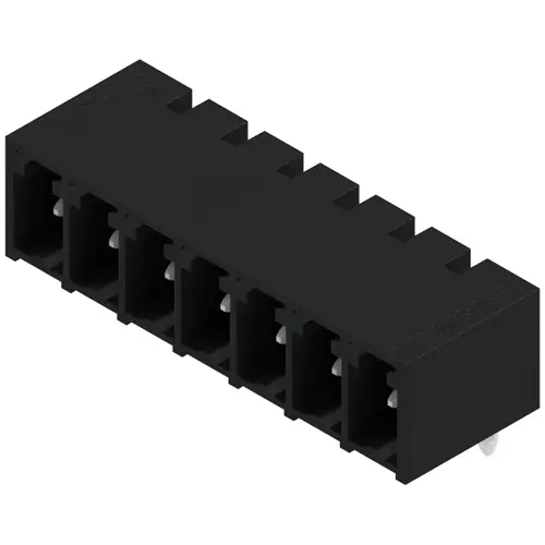 Direktkauf Stiftleiste, 7-polig, RM 3.81 mm, abgewinkelt, schwarz, 1862520000