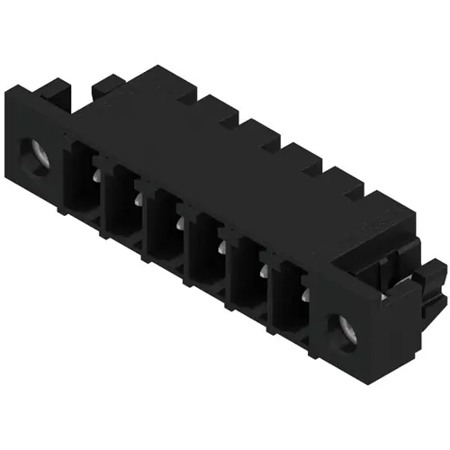 Preisknaller Stiftleiste, 6-polig, RM 3.81 mm, abgewinkelt, schwarz, 1862610000