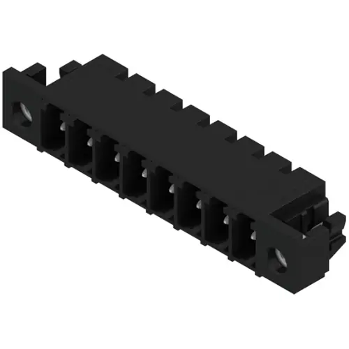 Preiswert Stiftleiste, 8-polig, RM 3.81 mm, abgewinkelt, schwarz, 1862630000