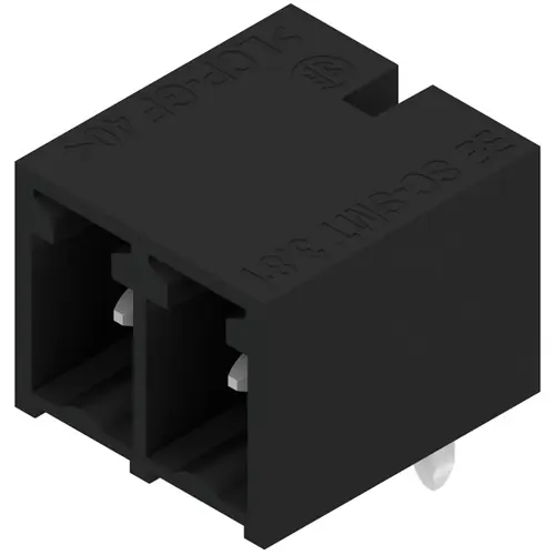 Stiftleiste, 2-polig, RM 3.81 mm, abgewinkelt, schwarz, 1862810000 Super-Preis