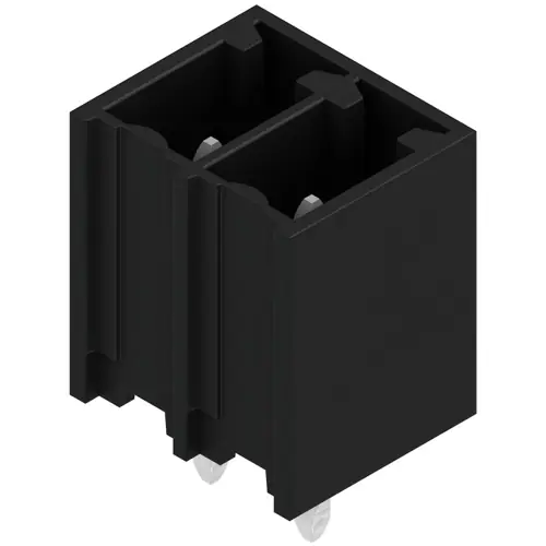 Zertifiziert Stiftleiste, 2-polig, RM 3.81 mm, gerade, schwarz, 1862920000