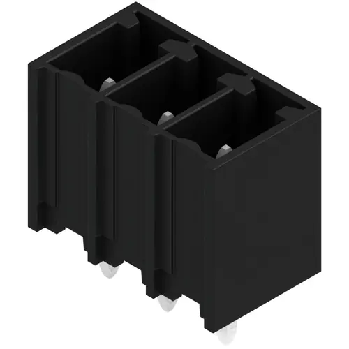 Stiftleiste, 3-polig, RM 3.81 mm, gerade, schwarz, 1862940000 Super-Preis