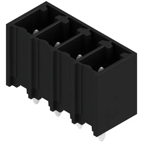 Echt Stiftleiste, 4-polig, RM 3.81 mm, gerade, schwarz, 1862950000