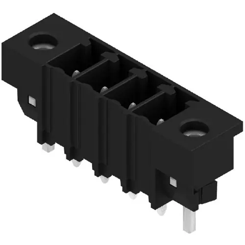 Stiftleiste, 4-polig, RM 3.81 mm, gerade, schwarz, 1863260000 Preiswert