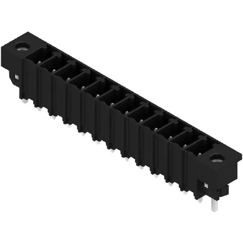 Markenware Stiftleiste, 12-polig, RM 3.81 mm, gerade, schwarz, 1863410000