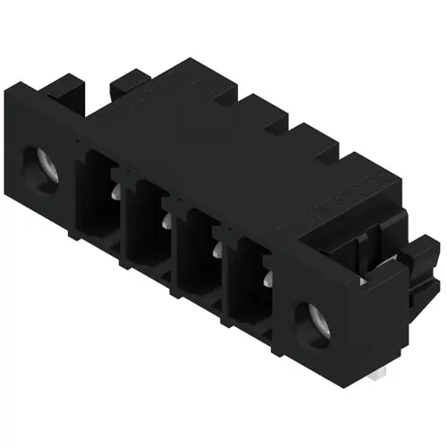 Stiftleiste, 4-polig, RM 3.81 mm, abgewinkelt, schwarz, 1863690000 Billig