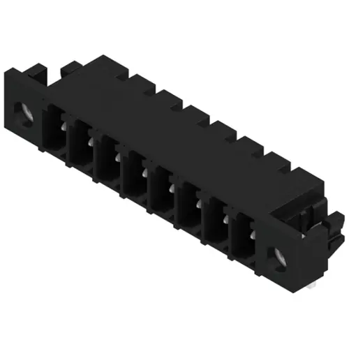 Stiftleiste, 8-polig, RM 3.81 mm, abgewinkelt, schwarz, 1863760000 Knallerangebot