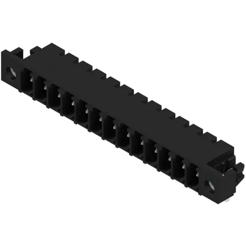 Stiftleiste, 13-polig, RM 3.81 mm, abgewinkelt, schwarz, 1863840000 Top-Preis