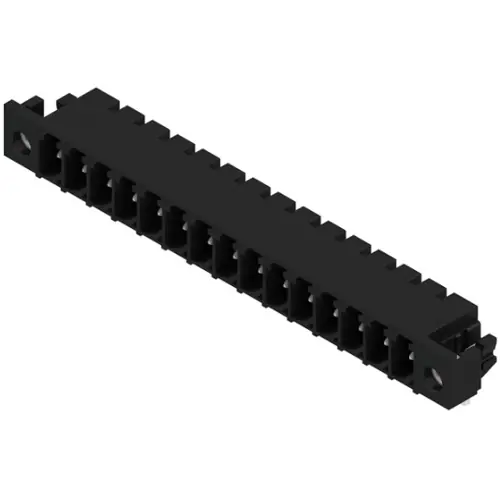 Stiftleiste, 15-polig, RM 3.81 mm, abgewinkelt, schwarz, 1863860000 Solange Der Vorrat Reicht