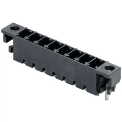 Stiftleiste, 8-polig, RM 3.81 mm, gerade, schwarz, 1864130000 Neue Ware