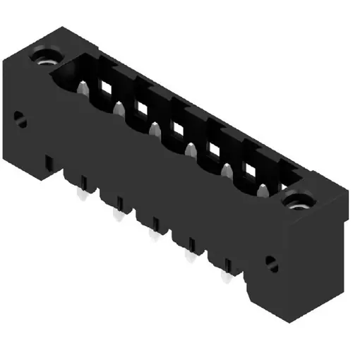 Stiftleiste, 6-polig, RM 5.08 mm, gerade, schwarz, 1148590000 Neu