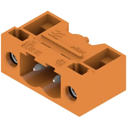 Stiftleiste, 2-polig, RM 5.08 mm, abgewinkelt, orange, 1148610000 Kostenloser Versand