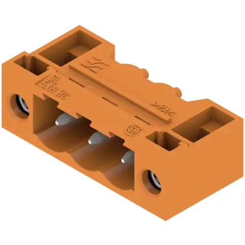 Stiftleiste, 3-polig, RM 5.08 mm, abgewinkelt, orange, 1148640000 Super-Preis