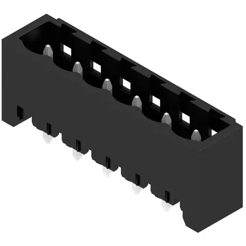 Stiftleiste, 6-polig, RM 5.08 mm, gerade, schwarz, 1148770000 Neu