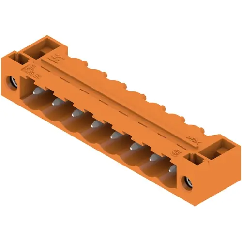Stiftleiste, 8-polig, RM 5.08 mm, abgewinkelt, orange, 1148810000 Markenprodukt