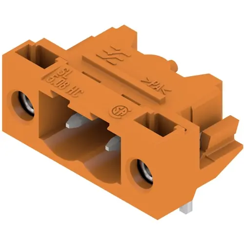 Nur Für Kurze Zeit Stiftleiste, 2-polig, RM 5.08 mm, abgewinkelt, orange, 1149380000