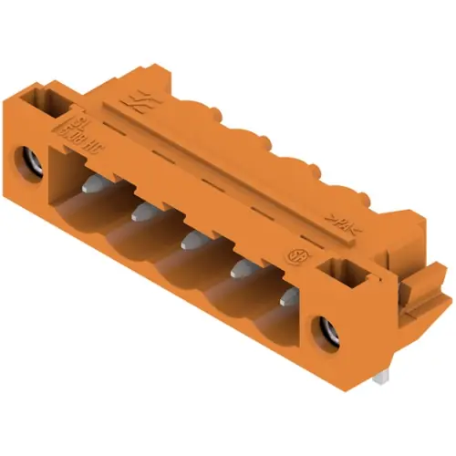 Meistverkauft Stiftleiste, 5-polig, RM 5.08 mm, abgewinkelt, orange, 1149480000