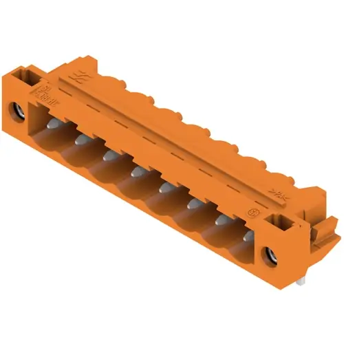 Kracherpreis Stiftleiste, 8-polig, RM 5.08 mm, abgewinkelt, orange, 1149580000