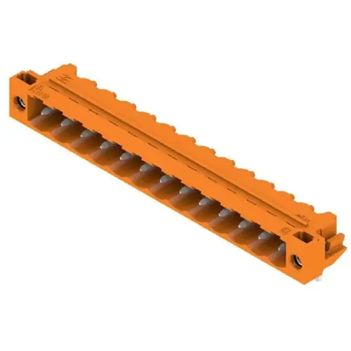 Stiftleiste, 13-polig, RM 5.08 mm, abgewinkelt, orange, 1149740000 Letzte Chance