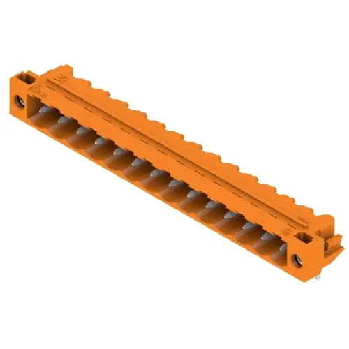 Stiftleiste, 14-polig, RM 5.08 mm, abgewinkelt, orange, 1149780000 Gratis Versand