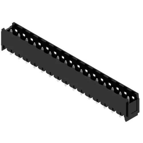 Schnäppchen Stiftleiste, 16-polig, RM 5.08 mm, gerade, schwarz, 1149870000
