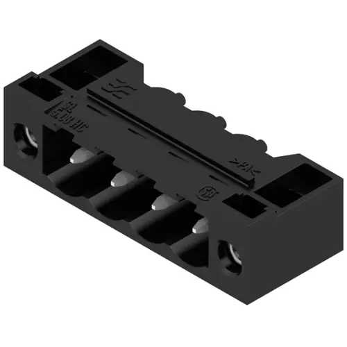 Neu Im Sortiment Stiftleiste, 4-polig, RM 5.08 mm, abgewinkelt, schwarz, 1150110000