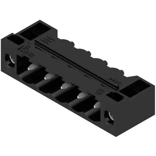 Stiftleiste, 5-polig, RM 5.08 mm, abgewinkelt, schwarz, 1150120000 Kostenloser Versand