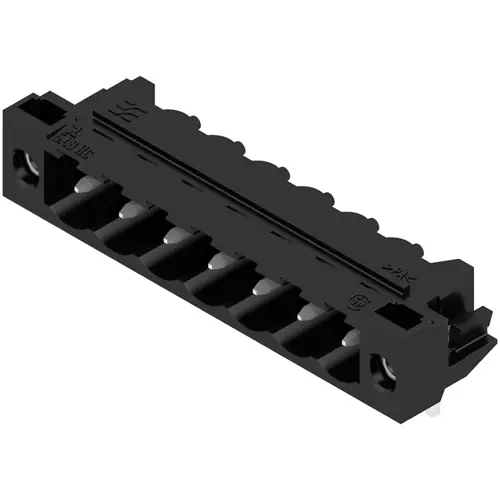 Stiftleiste, 7-polig, RM 5.08 mm, abgewinkelt, schwarz, 1150400000 Rabatt