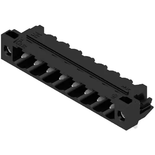Stiftleiste, 8-polig, RM 5.08 mm, abgewinkelt, schwarz, 1150410000 Neu Im Sortiment