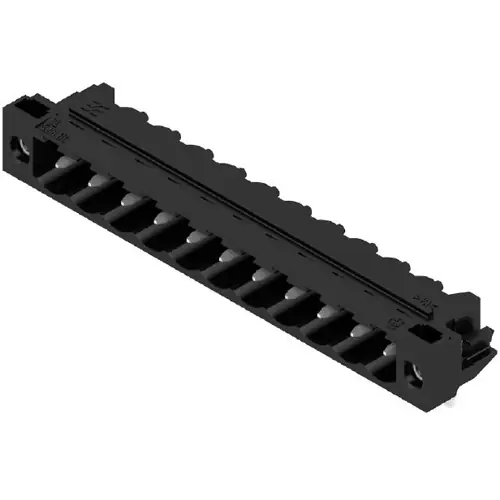 Stiftleiste, 11-polig, RM 5.08 mm, abgewinkelt, schwarz, 1150440000 Expressversand