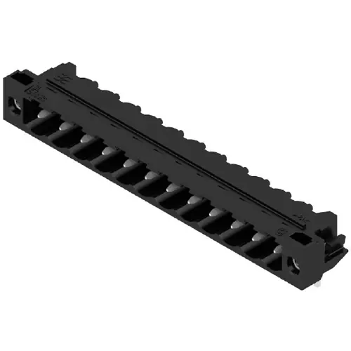 Stiftleiste, 12-polig, RM 5.08 mm, abgewinkelt, schwarz, 1150450000 Saisonangebot