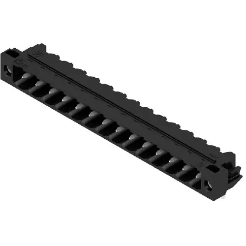 Stiftleiste, 14-polig, RM 5.08 mm, abgewinkelt, schwarz, 1150480000 Must-Have