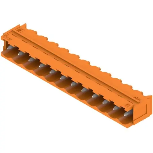 Stiftleiste, 12-polig, RM 5.08 mm, abgewinkelt, orange, 1154880000 Preis Gesenkt