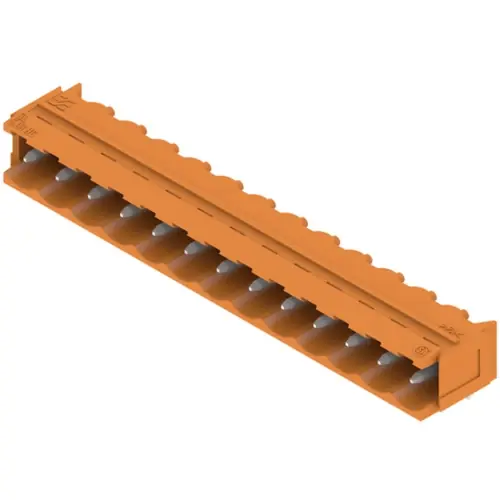 Stiftleiste, 13-polig, RM 5.08 mm, abgewinkelt, orange, 1154890000 Neue Kollektion