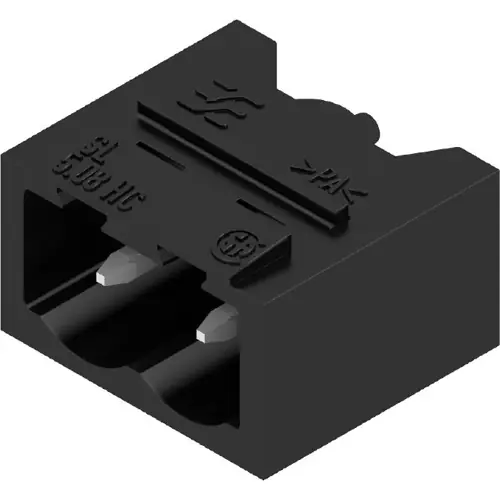 Angebot Stiftleiste, 2-polig, RM 5.08 mm, abgewinkelt, schwarz, 1155320000