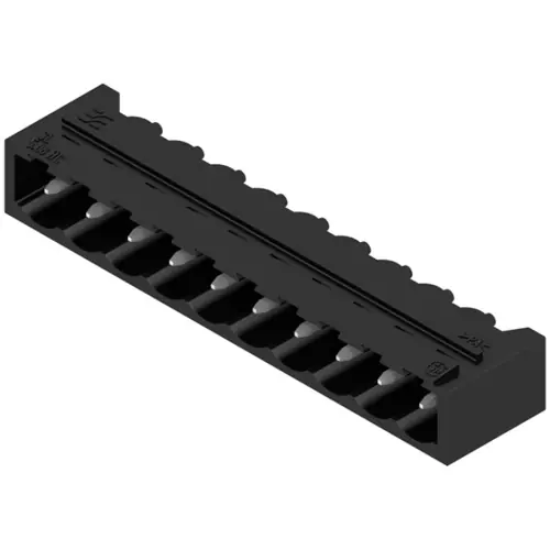 Aktuell Stiftleiste, 10-polig, RM 5.08 mm, abgewinkelt, schwarz, 1155410000