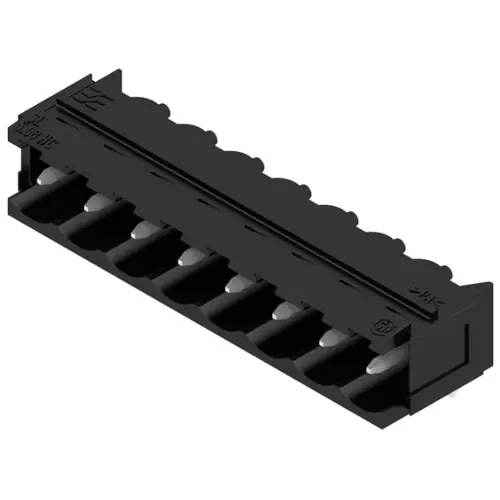 Stiftleiste, 8-polig, RM 5.08 mm, abgewinkelt, schwarz, 1155640000 Super-Preis