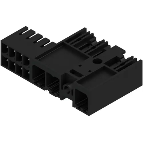 Stiftleiste, 3-polig, RM 7.62 mm, abgewinkelt, schwarz, 1156170000 Kostenloser Versand