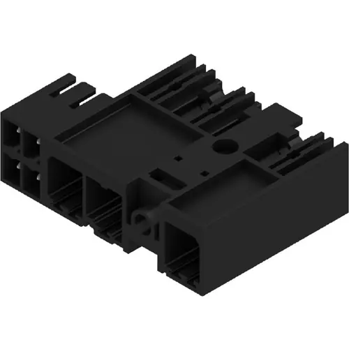Stiftleiste, 3-polig, RM 7.62 mm, abgewinkelt, schwarz, 1156190000 Highlight