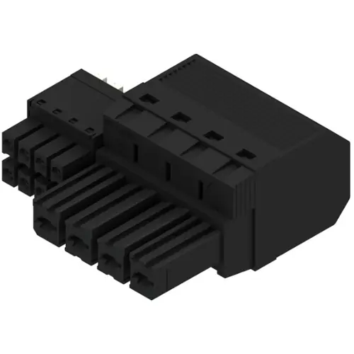 Preisreduziert Buchsenleiste, 4-polig, RM 7.62 mm, gerade, schwarz, 1156470000