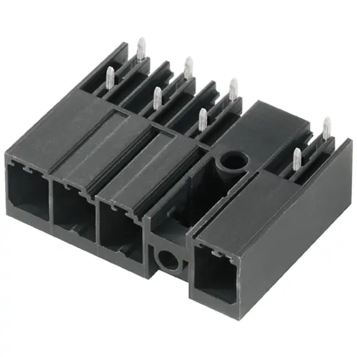 Kostenloser Rückversand Stiftleiste, 4-polig, RM 7.62 mm, abgewinkelt, schwarz, 1156530000