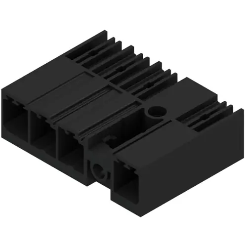 Stiftleiste, 4-polig, RM 7.62 mm, abgewinkelt, schwarz, 1156590000 Nur Heute