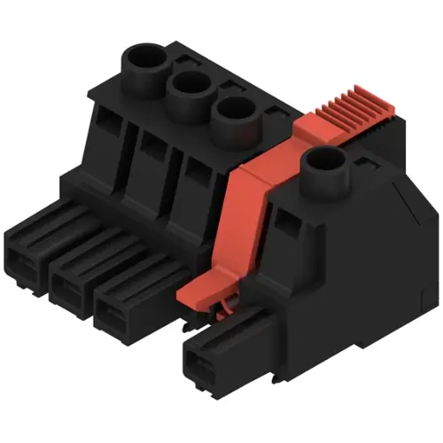 Buchsenleiste, 4-polig, RM 10.16 mm, gerade, schwarz, 1156630000 Bestseller